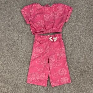 Jessica Simpson Pink Floral Set